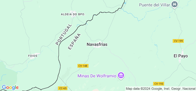 Mapa de Navasfrías