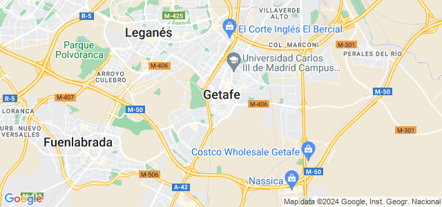 Mapa de Getafe