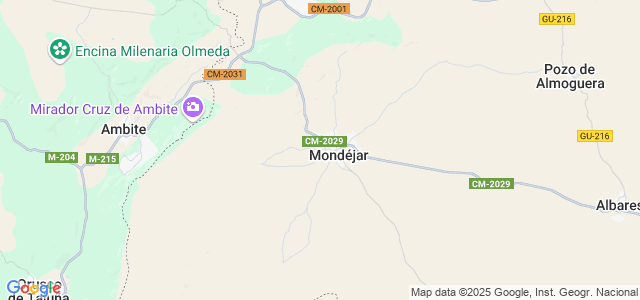 Mapa de Mondéjar