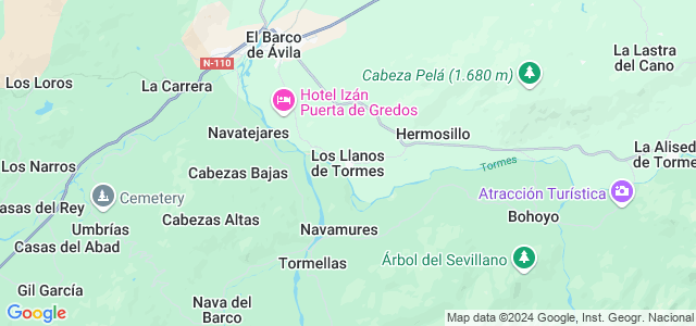 Mapa de Llanos de Tormes