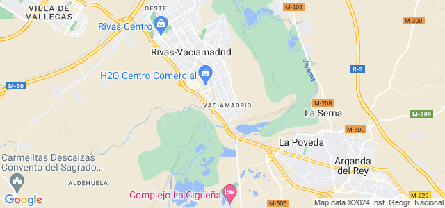 Mapa de Rivas-Vaciamadrid