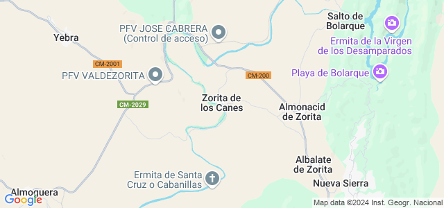 Mapa de Zorita de los Canes