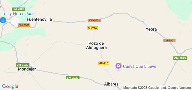 Mapa de Pozo de Almoguera