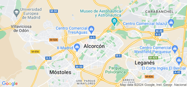 Mapa de Alcorcón