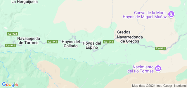 Mapa de Hoyos del Espino