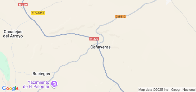 Mapa de Cañaveras