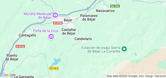 Mapa de Candelario