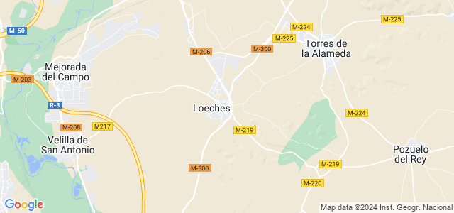 Mapa de Loeches
