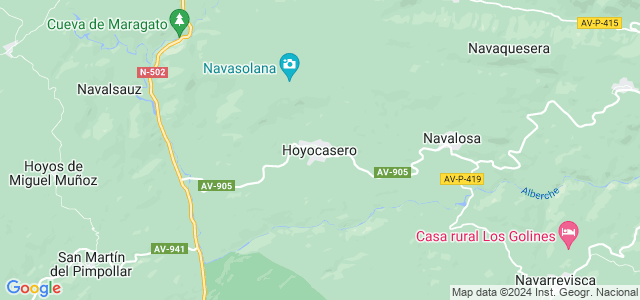 Mapa de Hoyocasero