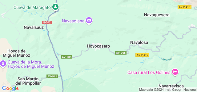 Mapa de Hoyocasero