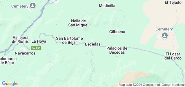 Mapa de Becedas