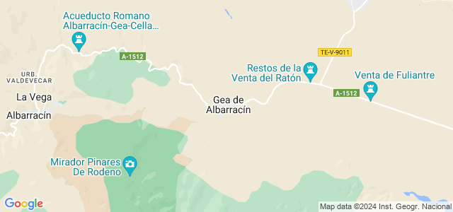 Mapa de Gea de Albarracín