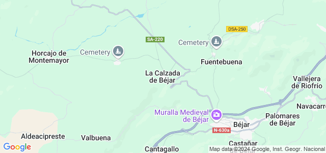 Mapa de Calzada de Béjar