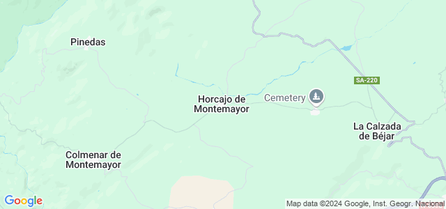 Mapa de Horcajo de Montemayor