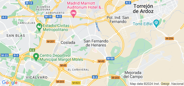 Mapa de San Fernando de Henares