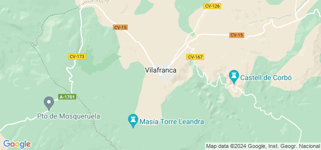 Mapa de Villafranca del Cid - Vilafranca