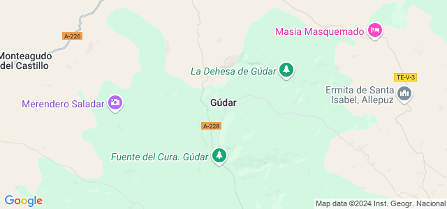 Mapa de Gúdar