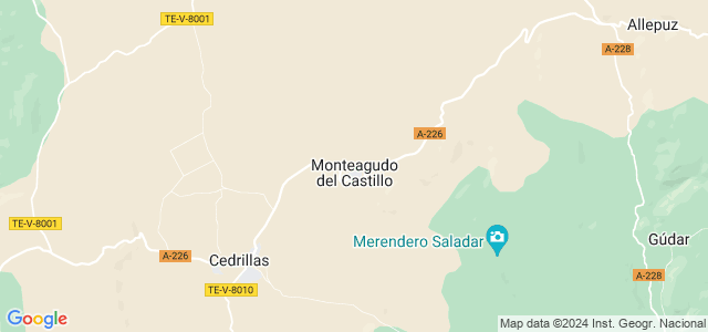 Mapa de Monteagudo del Castillo