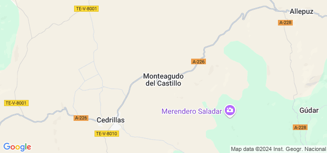 Mapa de Monteagudo del Castillo