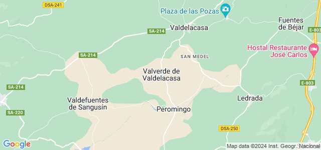 Mapa de Valverde de Valdelacasa