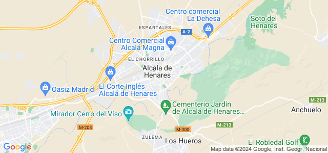Mapa de Alcalá de Henares