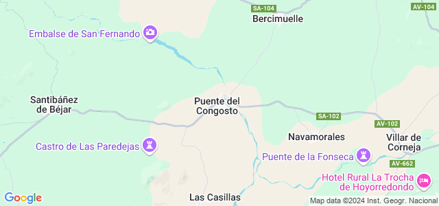 Mapa de Puente del Congosto