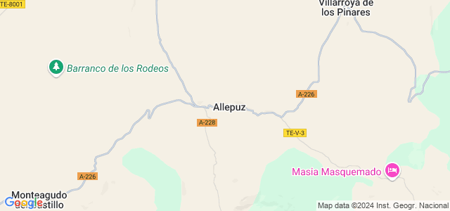 Mapa de Allepuz