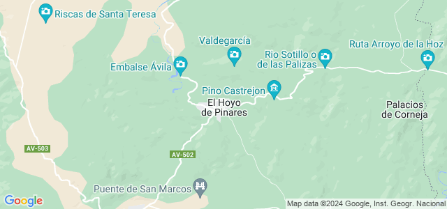 Mapa de Hoyo de Pinares
