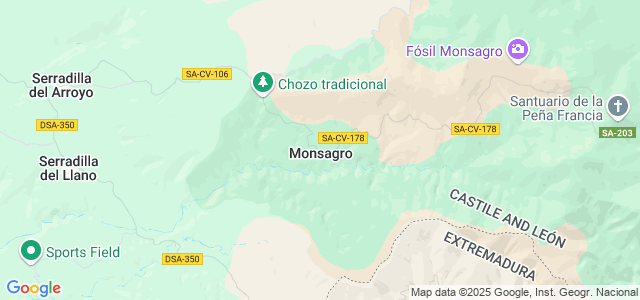 Mapa de Monsagro