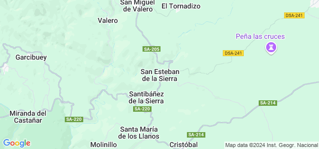 Mapa de San Esteban de la Sierra