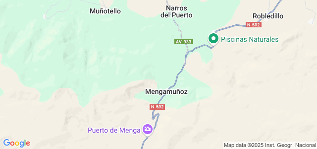 Mapa de Mengamuñoz