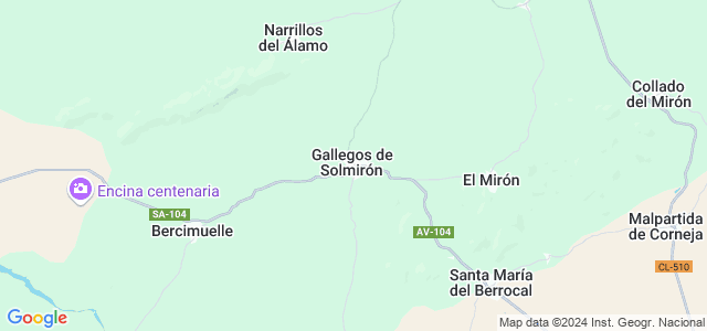 Mapa de Gallegos de Solmirón