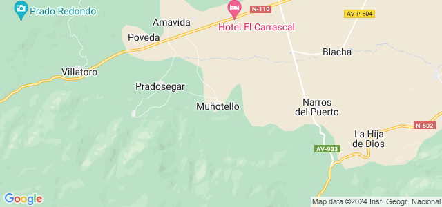 Mapa de Muñotello
