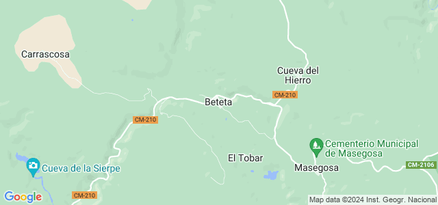 Mapa de Beteta