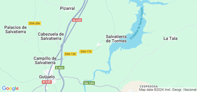 Mapa de Aldeavieja de Tormes