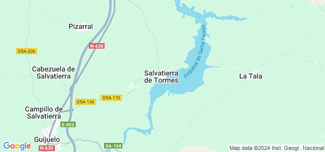 Mapa de Salvatierra de Tormes