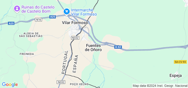 Mapa de Fuentes de Oñoro