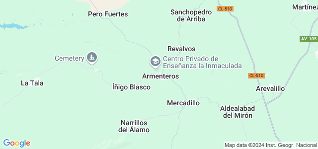 Mapa de Armenteros