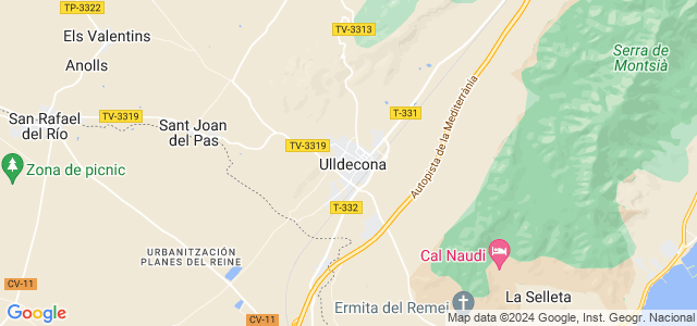 Mapa de Ulldecona