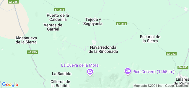 Mapa de Rinconada de la Sierra