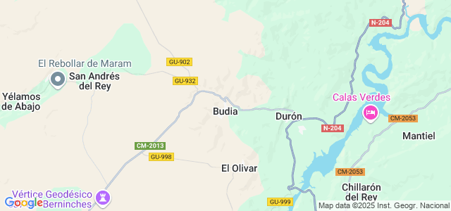 Mapa de Budia