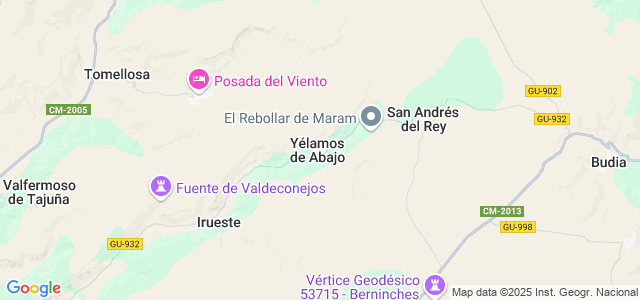 Mapa de Yélamos de Abajo