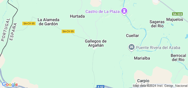 Mapa de Gallegos de Argañán