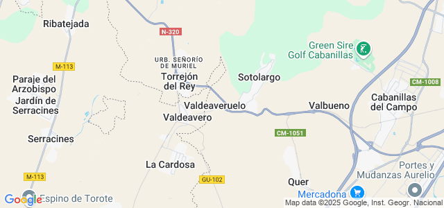 Mapa de Valdeaveruelo