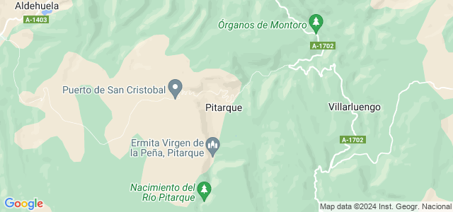 Mapa de Pitarque