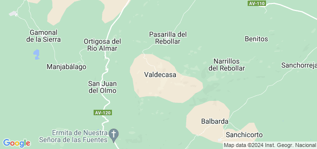 Mapa de Valdecasa