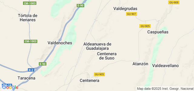 Mapa de Aldeanueva de Guadalajara