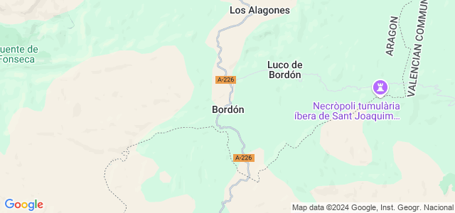 Mapa de Bordón