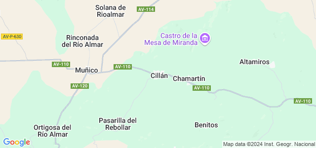 Mapa de Cillán