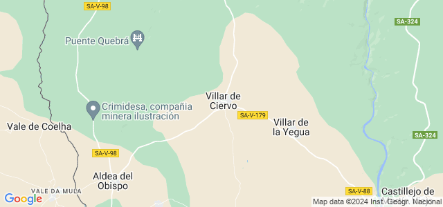Mapa de Villar de Ciervo